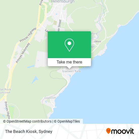 The Beach Kiosk map