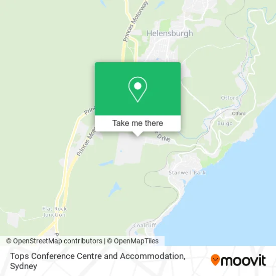 Tops Conference Centre and Accommodation map