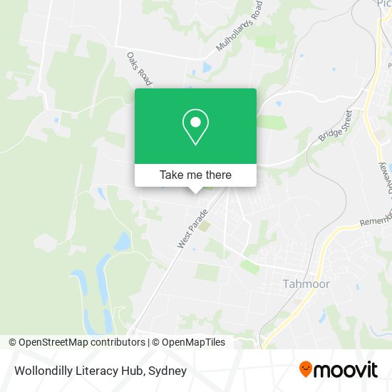 Mapa Wollondilly Literacy Hub