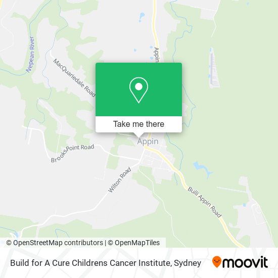 Build for A Cure Childrens Cancer Institute map