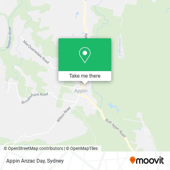 Appin Anzac Day map