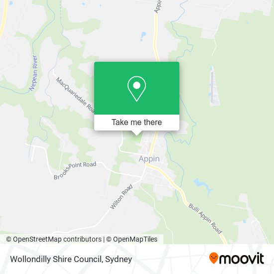 Mapa Wollondilly Shire Council