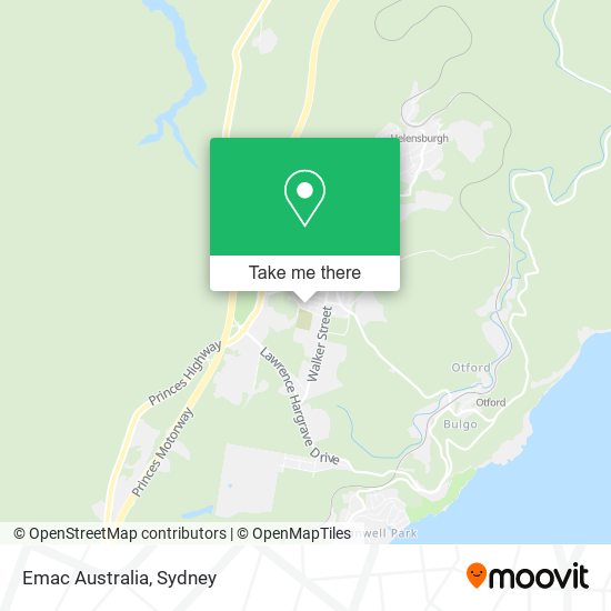 Mapa Emac Australia