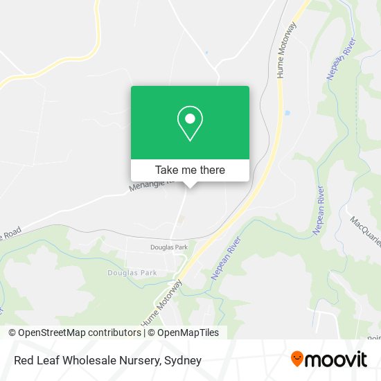 Red Leaf Wholesale Nursery map