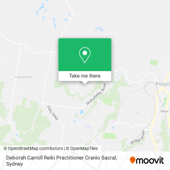 Deborah Carroll Reiki Practitioner Cranio Sacral map
