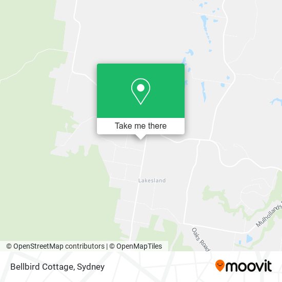 Bellbird Cottage map