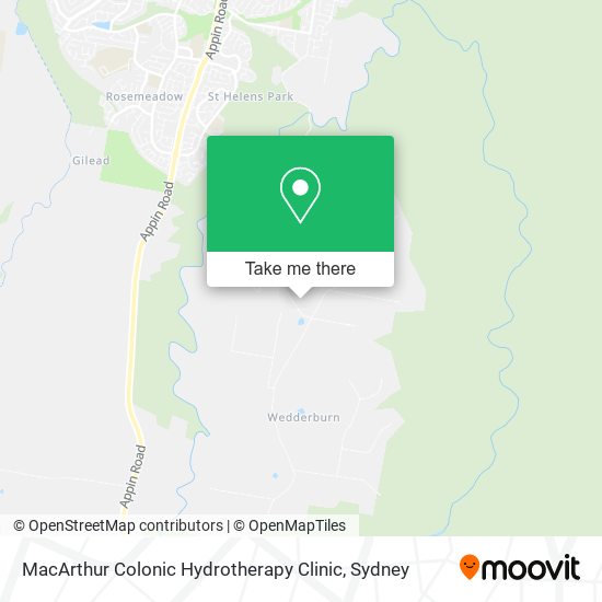 Mapa MacArthur Colonic Hydrotherapy Clinic