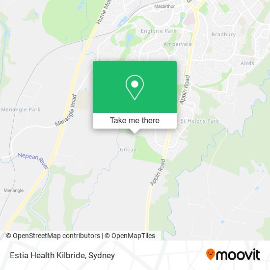 Estia Health Kilbride map