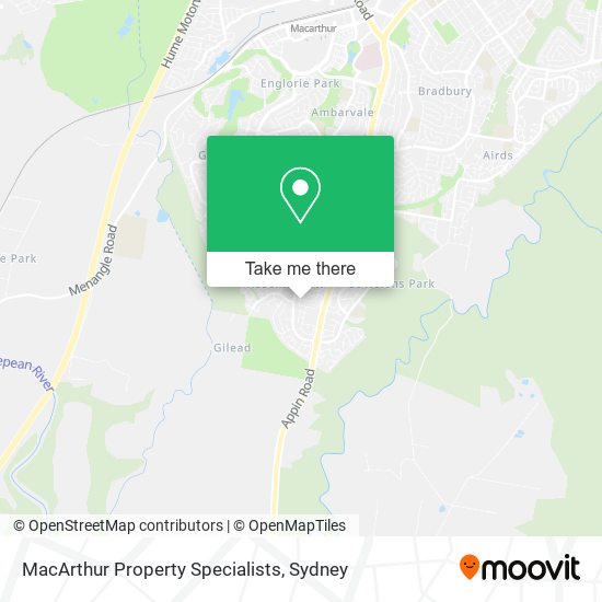 Mapa MacArthur Property Specialists