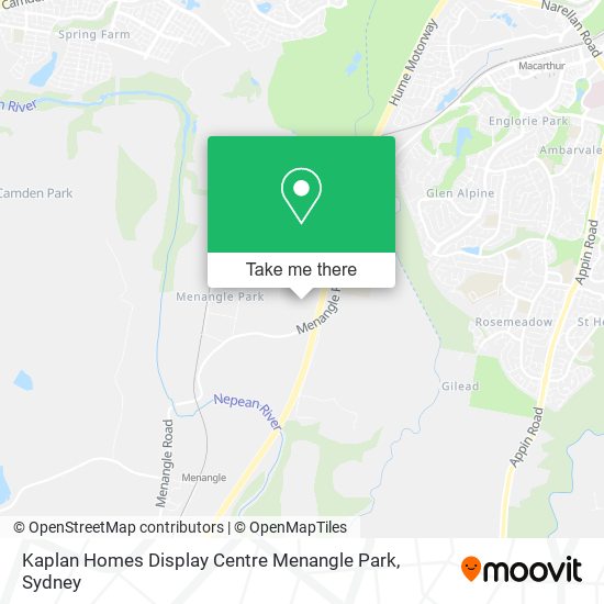 Kaplan Homes Display Centre Menangle Park map