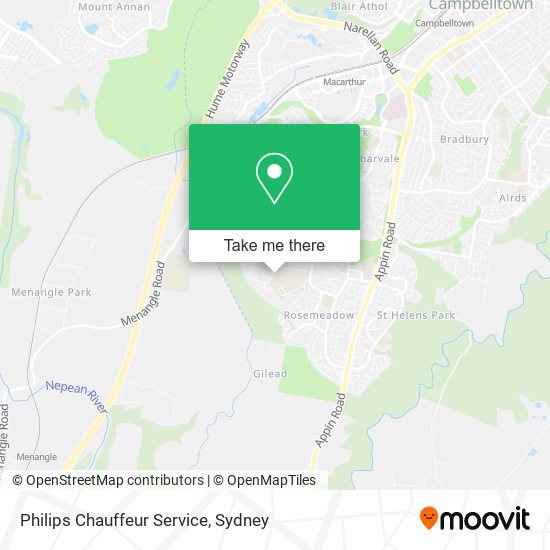 Mapa Philips Chauffeur Service