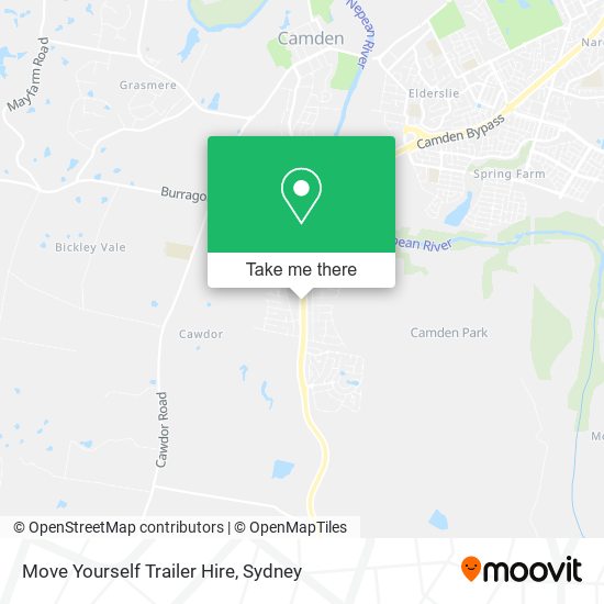 Move Yourself Trailer Hire map