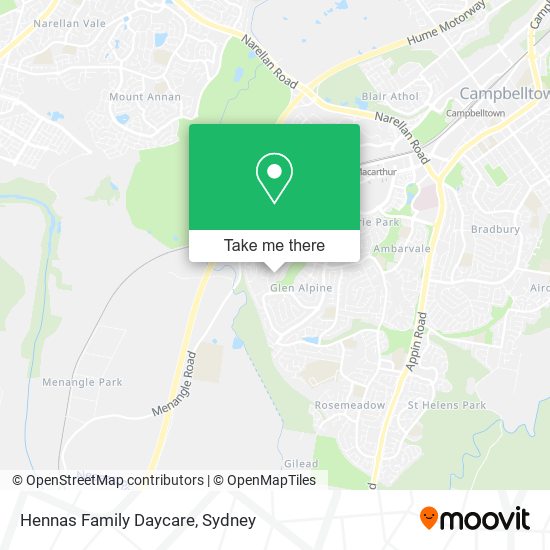 Hennas Family Daycare map