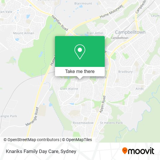 Mapa Knariks Family Day Care