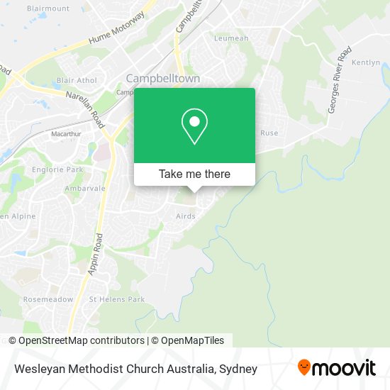 Wesleyan Methodist Church Australia map