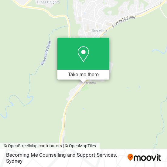 Becoming Me Counselling and Support Services map
