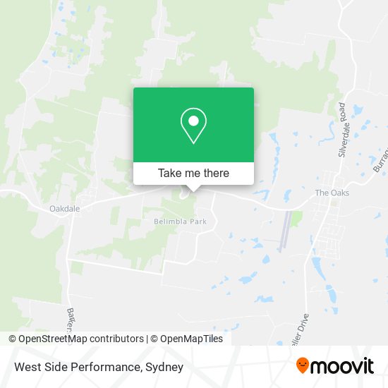 West Side Performance map