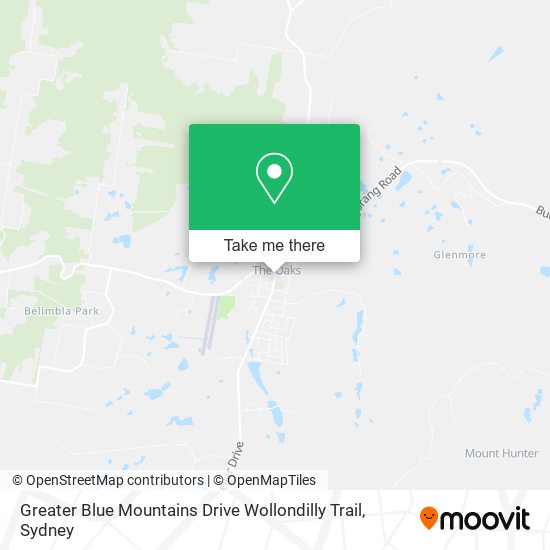 Greater Blue Mountains Drive Wollondilly Trail map