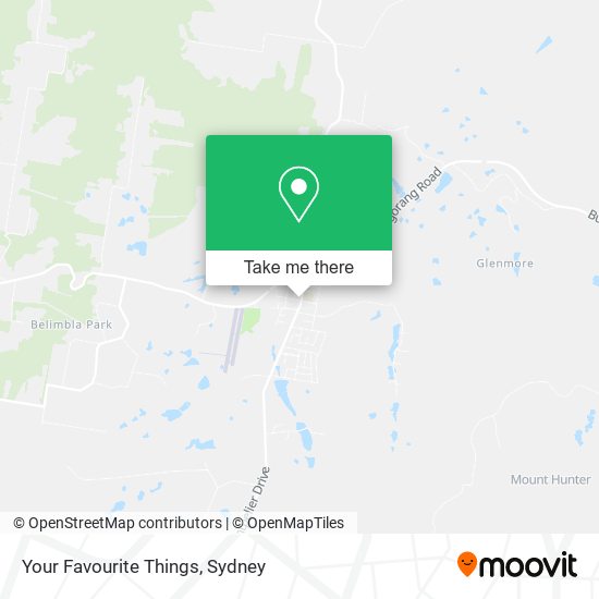 Your Favourite Things map