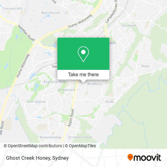 Ghost Creek Honey map
