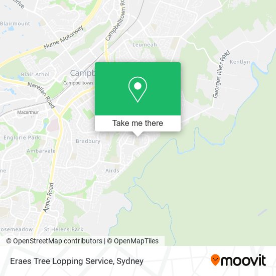 Eraes Tree Lopping Service map