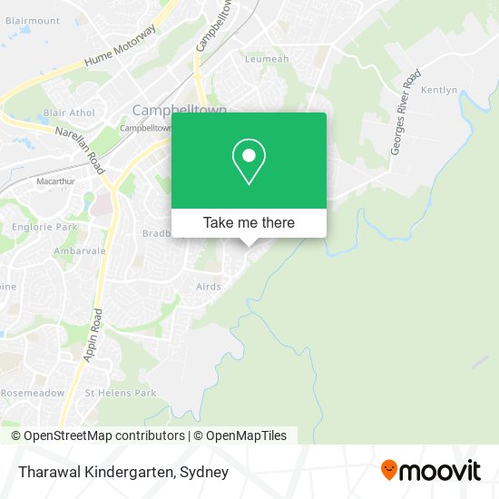 Tharawal Kindergarten map