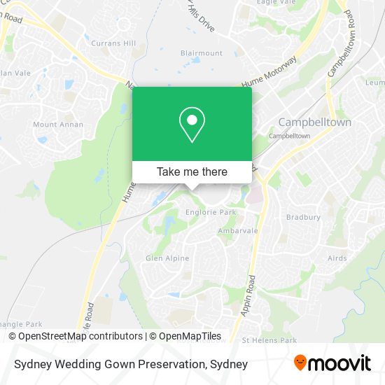 Mapa Sydney Wedding Gown Preservation