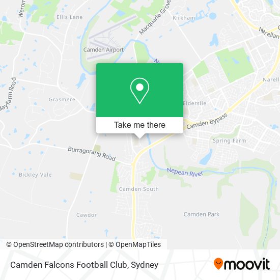 Mapa Camden Falcons Football Club