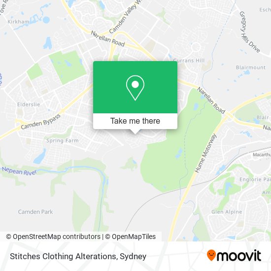 Stitches Clothing Alterations map