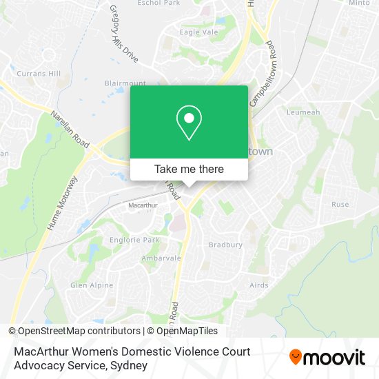 MacArthur Women's Domestic Violence Court Advocacy Service map