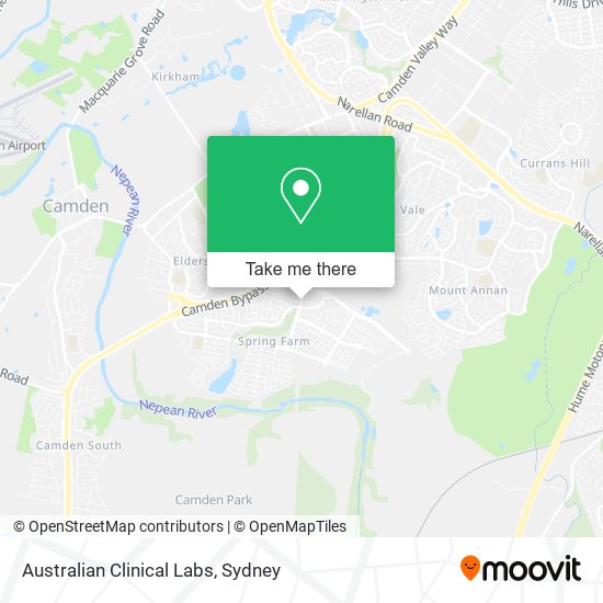 Australian Clinical Labs map