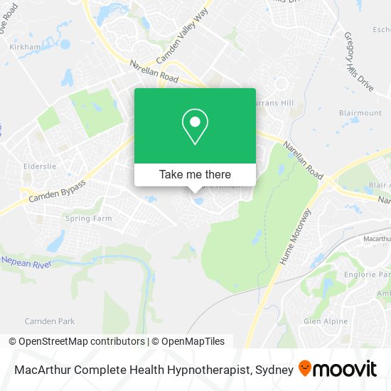 MacArthur Complete Health Hypnotherapist map