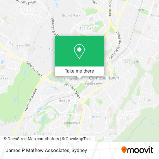 James P Mathew Associates map