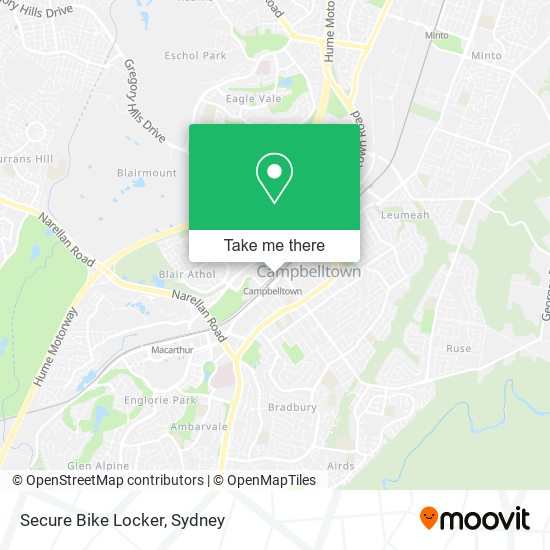 Secure Bike Locker map