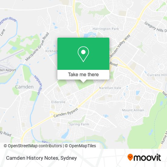 Camden History Notes map