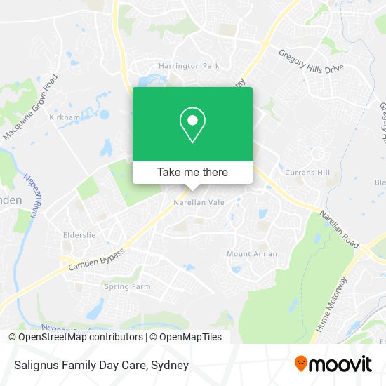 Mapa Salignus Family Day Care