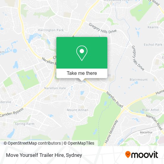 Move Yourself Trailer Hire map