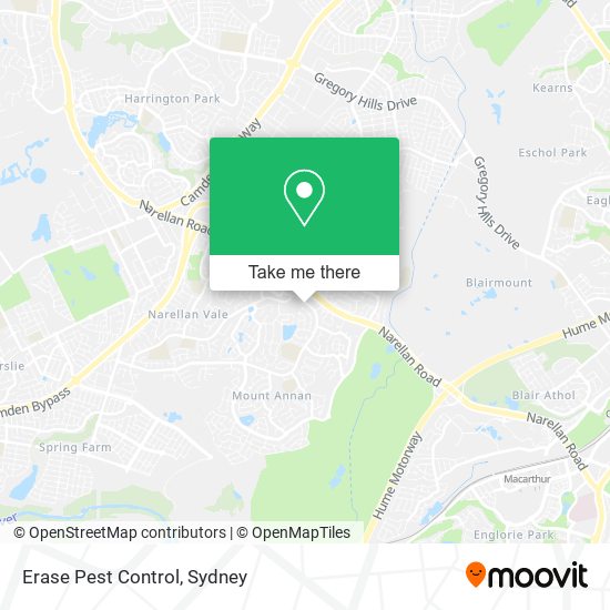 Erase Pest Control map