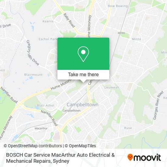 Mapa BOSCH Car Service MacArthur Auto Electrical & Mechanical Repairs