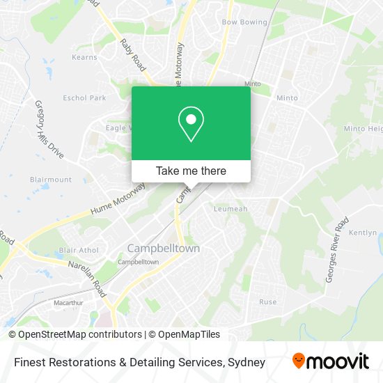 Finest Restorations & Detailing Services map