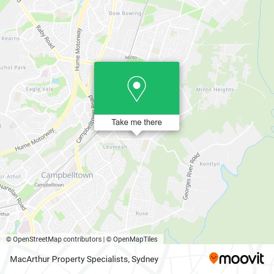 MacArthur Property Specialists map