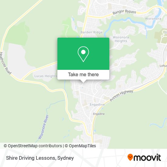Shire Driving Lessons map