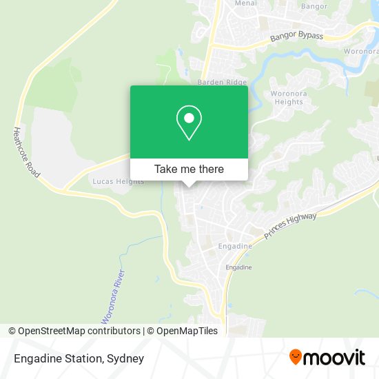 Engadine Station map