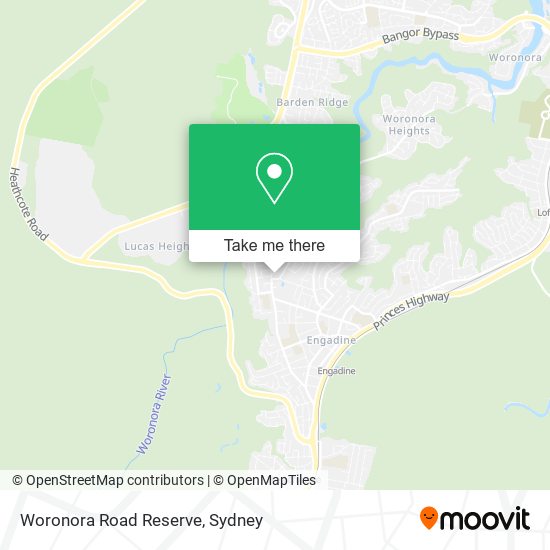 Mapa Woronora Road Reserve