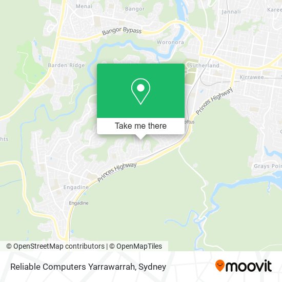 Reliable Computers Yarrawarrah map