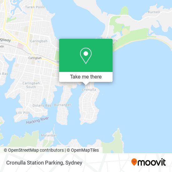 Mapa Cronulla Station Parking