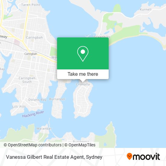Vanessa Gilbert Real Estate Agent map