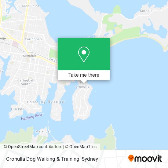 Mapa Cronulla Dog Walking & Training