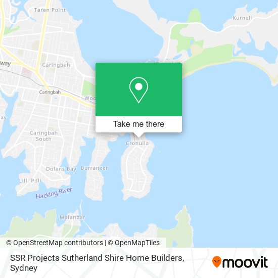 Mapa SSR Projects Sutherland Shire Home Builders