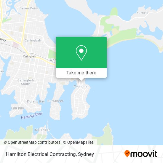 Hamilton Electrical Contracting map